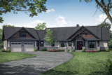 Lodge Style House Plan - Myrtlewood 31-128 - Front Exterior 