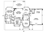 Craftsman House Plan - Tillamook 30-519 - 1st Floor Plan 