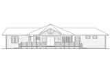 Lodge Style House Plan - Greenview 70-004 - Rear Exterior 