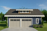 Craftsman House Plan - Garage 20-049 - Front Exterior 
