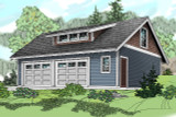 Craftsman House Plan - Garage 20-049 - Front Exterior 