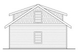 Craftsman House Plan - Garage 20-049 - Left Exterior 