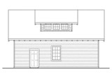 Craftsman House Plan - Garage 20-049 - Rear Exterior 