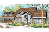 Lodge Style House Plan - Grand River 30-754 - Front Exterior 