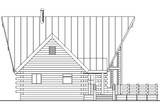 A-Frame House Plan - Altamont 30-012 - Left Exterior 