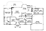 Ranch House Plan - Maxwell 30-458 - 1st Floor Plan 