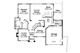 European House Plan - Lakeside 10-551 - 1st Floor Plan 