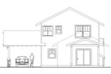 Craftsman House Plan - Alderdale 30-573 - Rear Exterior 