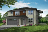 Modern House Plan - Clatsop 31-185 - Front Exterior 