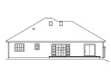 Secondary Image - Ranch House Plan - Marlowe 30-362 - Rear Exterior 