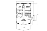A-Frame House Plan - Timber Hill 31-122 - 1st Floor Plan 