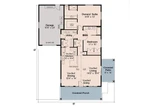 Cottage House Plan - Branell 30-485 - 1st Floor Plan 