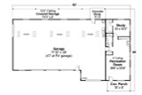 Traditional House Plan - RV Garage 20-023 - 1st Floor Plan 