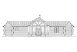 Lodge Style House Plan - Ridgeline 10-062 - Front Exterior 