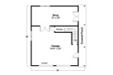 Craftsman House Plan - 20-060 - 1st Floor Plan 