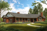 Ranch House Plan - Saginaw 10-251 - Front Exterior 