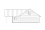 Traditional House Plan - Garage 20-351 - Rear Exterior 