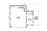 Traditional House Plan - Garage 20-351 - 1st Floor Plan 