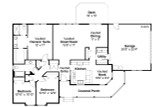 Country House Plan - Briarton 30-339 - 1st Floor Plan 
