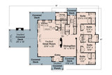 Lodge Style House Plan - Wind River 31-241 - 1st Floor Plan 