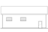 Traditional House Plan - Garage 20-093 - Left Exterior 