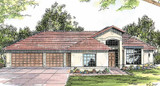 Southwest House Plan - Medina 10-188 - Front Exterior 