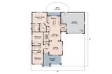 Cottage House Plan - St. Clair 30-383 - 1st Floor Plan 