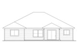 Secondary Image - Ranch House Plan - Whittaker 30-845 - Rear Exterior 