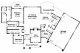 Prairie House Plan - Oakshire 30-770 - 1st Floor Plan 