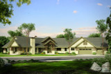 Lodge Style House Plan - Petaluma 31-011 - Front Exterior 