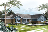 Ranch House Plan - Grayling 10-207 - Front Exterior 