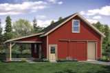 Country House Plan - Garage 20-210 - Front Exterior 