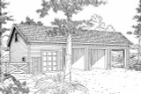 Country House Plan - Garage 20-032 - Front Exterior 
