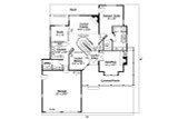 Farmhouse House Plan - Corbin 2 10-651 - 1st Floor Plan 