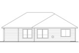 Secondary Image - Craftsman House Plan - Gardenia 31-048 - Rear Exterior 