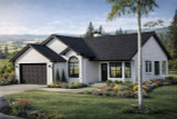 Traditional House Plan - Danforth 10-004 - Front Exterior 