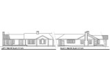 Secondary Image - Ranch House Plan - Linwood 10-039 - Rear Exterior 