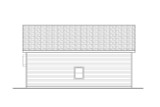 Traditional House Plan - Garage w/Storage 20-484 - Left Exterior 