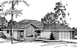 Ranch House Plan - Baldwin 30-019 - Front Exterior 