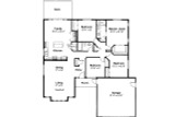 Ranch House Plan - Baldwin 30-019 - 1st Floor Plan 