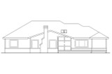Secondary Image - Ranch House Plan - Bridgewater 10-253 - Rear Exterior 