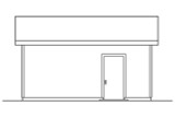 Traditional House Plan - Garage 20-045 - Left Exterior 