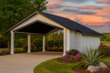 Traditional House Plan - Carport w/Storage 20-048 - Front Exterior 
