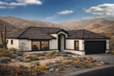 Southwest House Plan - Camille 11-031 - Front Exterior 