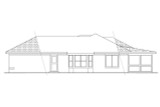 Southwest House Plan - Camille 11-031 - Right Exterior 