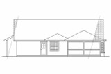 Secondary Image - Southwest House Plan - Alessandro 11-077 - Rear Exterior 