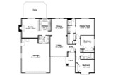 Ranch House Plan - Winston 30-072 - 1st Floor Plan 
