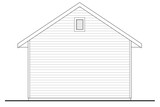 Secondary Image - Traditional House Plan - Garage 20-135 - Rear Exterior 