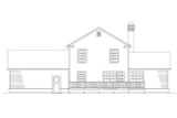 Country House Plan - Abbot 10-075 - Rear Exterior 
