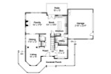 Cottage House Plan - Evansville 30-045 - 1st Floor Plan 